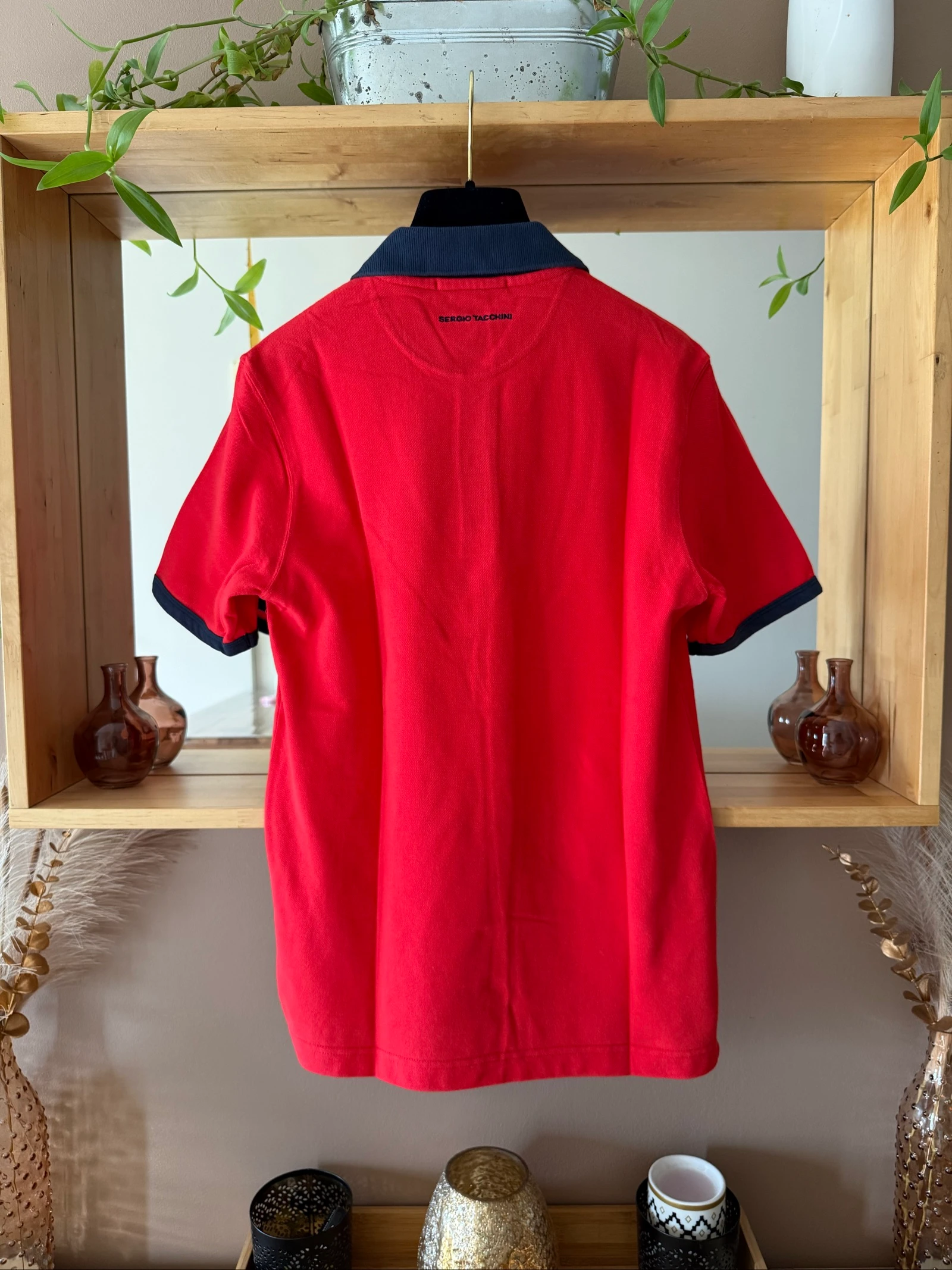 Polo Sergio Tacchini Dames T42 – Rood & Marineblauw – 100% Katoen – Perfecte staat – photo 2